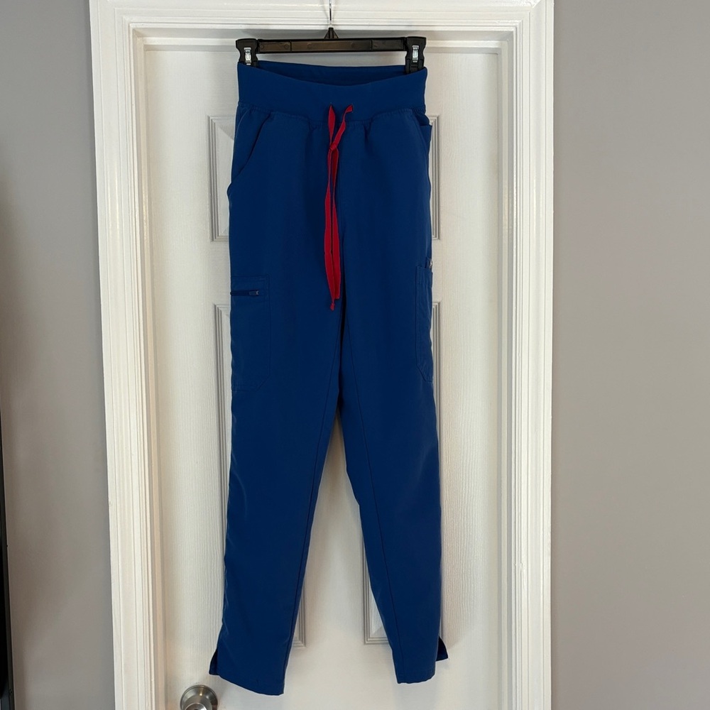 FIGS Yola High Waisted Scrub Skinny Pants- Winning/Royal Blue